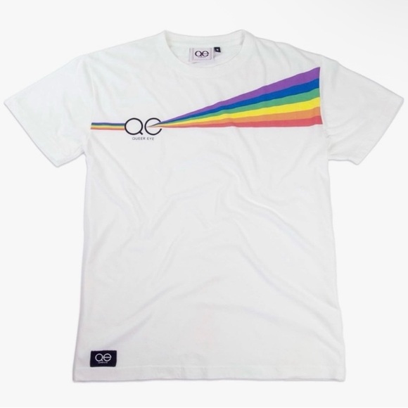 $ 5/$25 Queer Eye for the Straight Guy Unisex Rainbow Prism Tee LGBTQ+ Pride - Picture 2 of 4